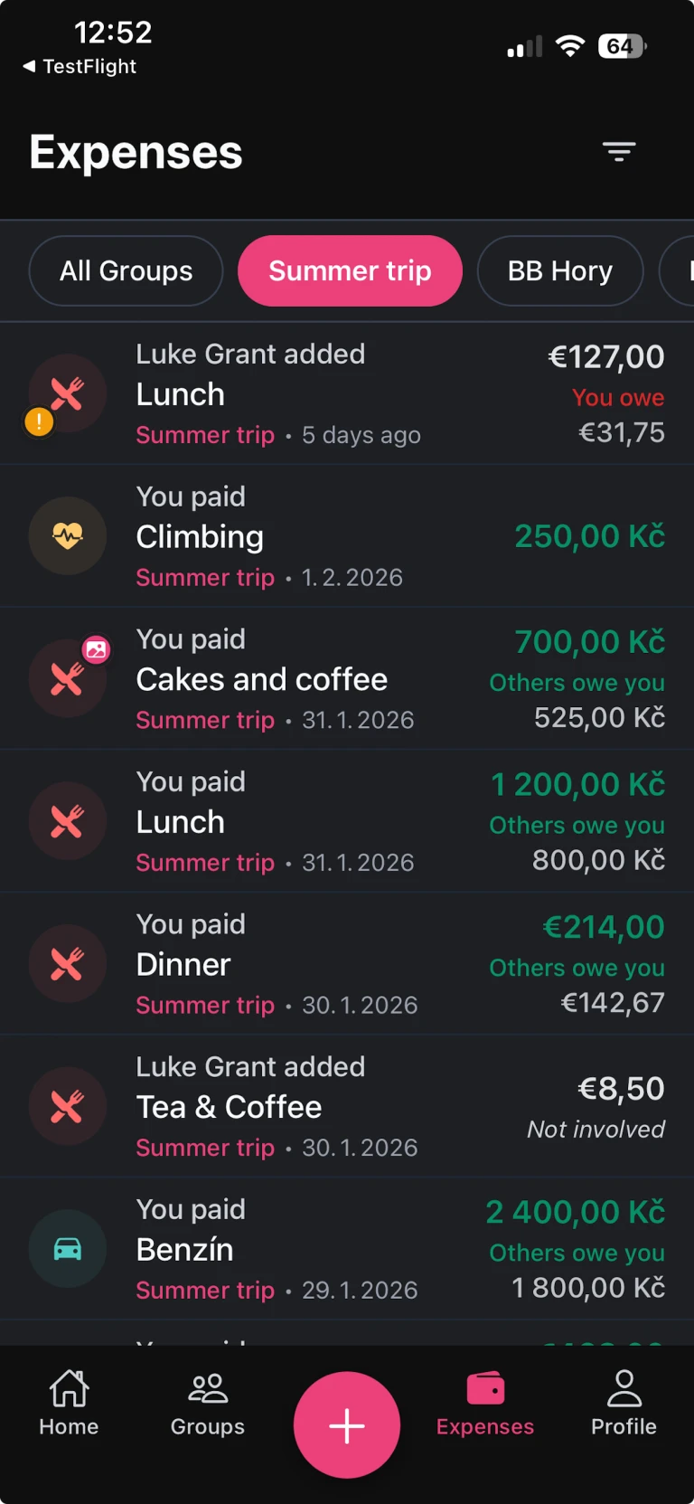 ShareCost - Expenses